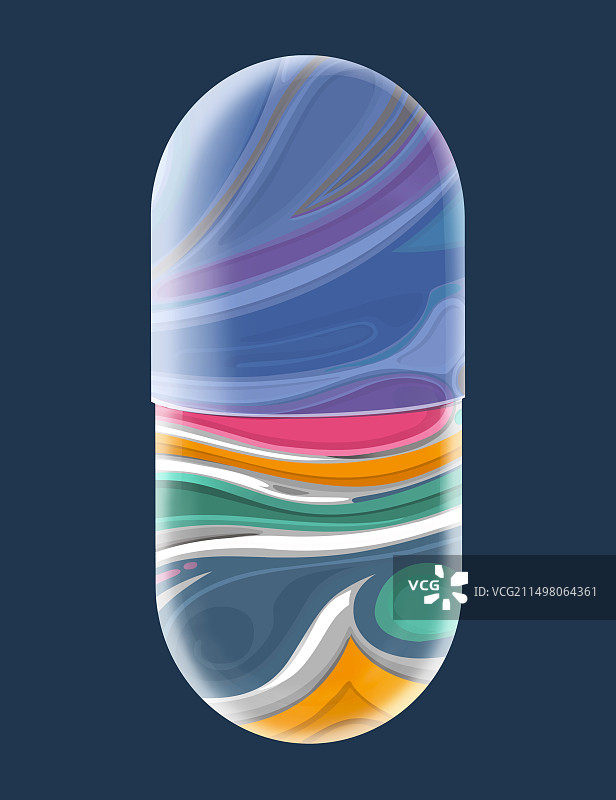 胶囊概念插画图片素材