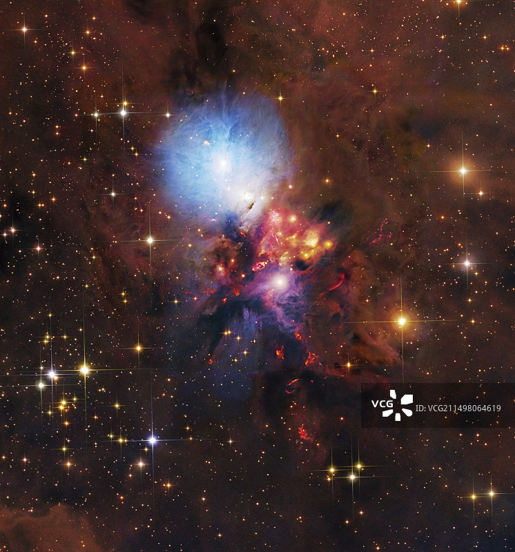 NGC 1333反射星云合成图图片素材
