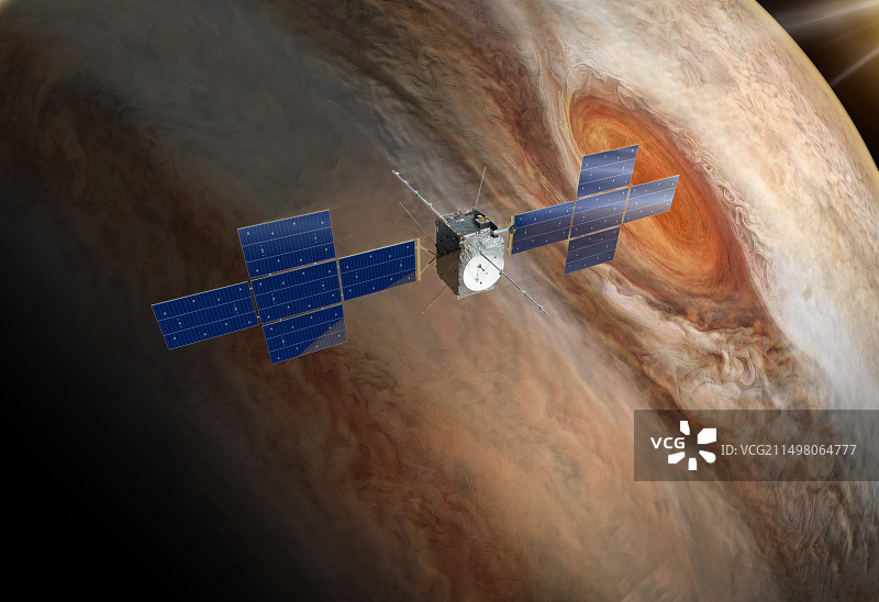 木星探测器果汁号插画图片素材