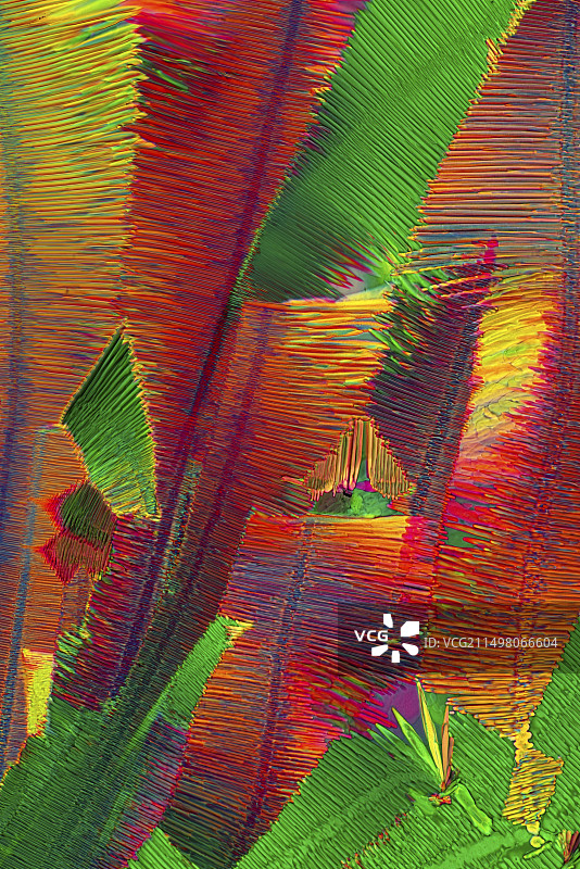 扑热息痛和间苯二酚晶体显微照片图片素材