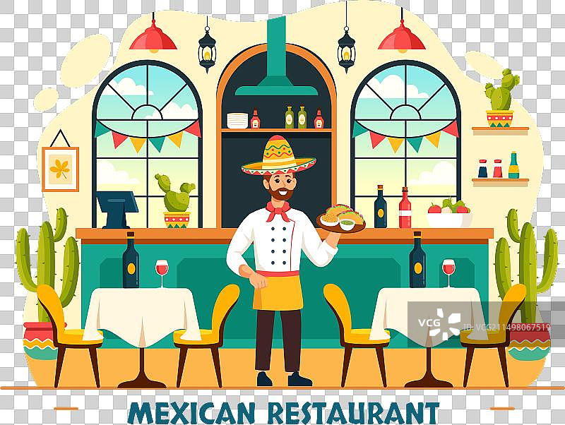 美味的墨西哥美食餐厅图片素材