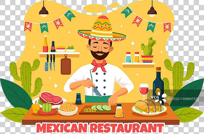 美味的墨西哥美食餐厅图片素材