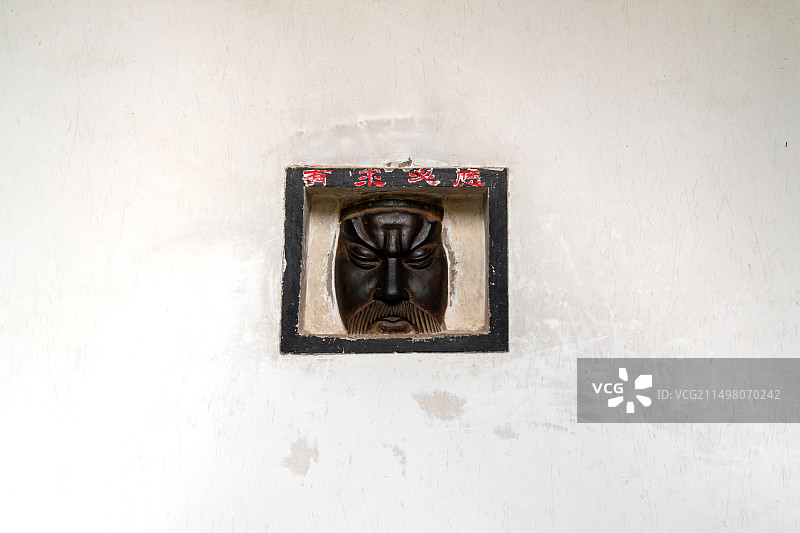 当阳关陵内的关羽像图片素材