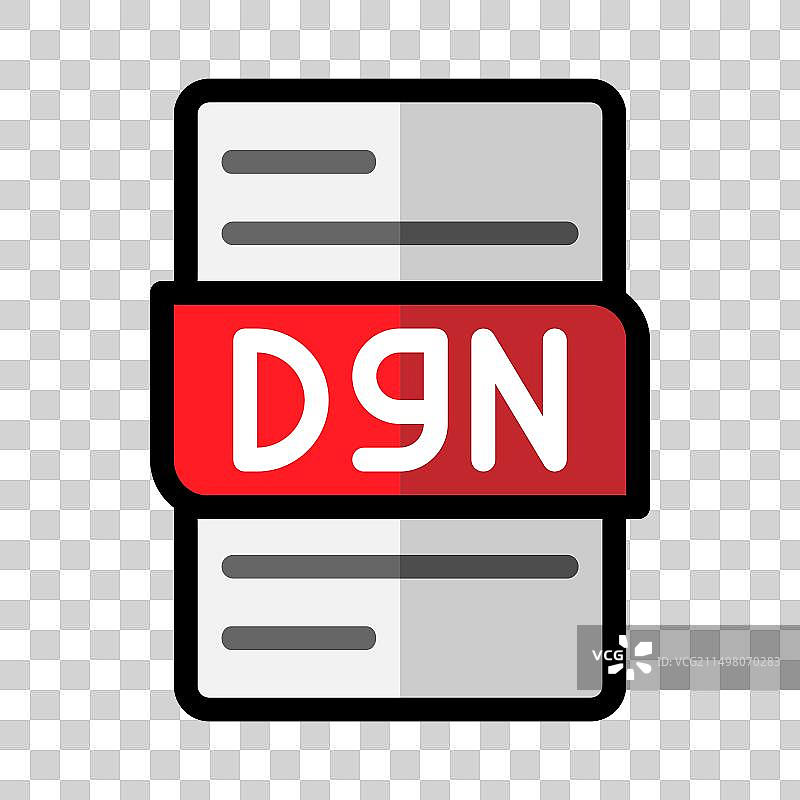 DGN文件类型扁平图标文档文件格式图片素材