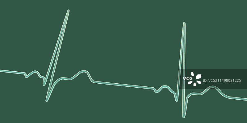 健康心跳节律插画图片素材