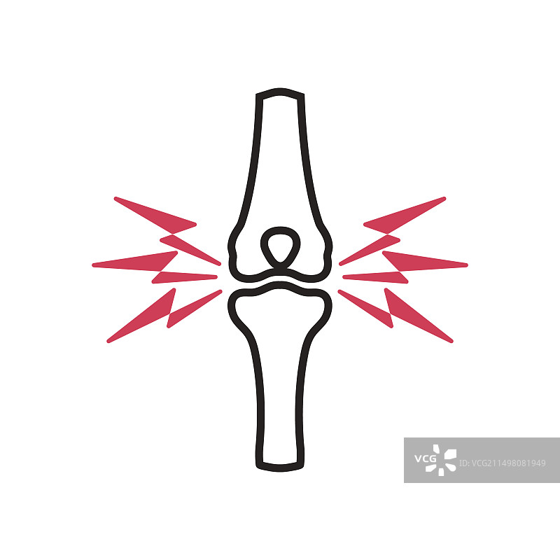 膝关节疼痛概念图图片素材