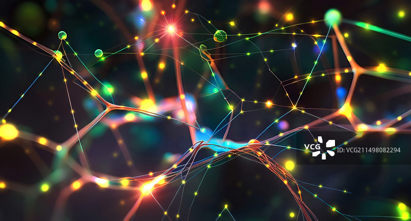 神经元网络概念图图片素材