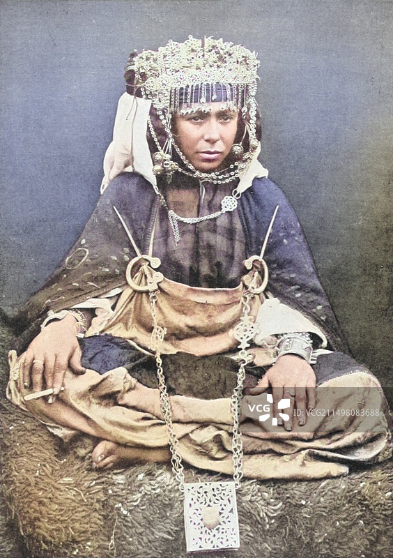 比斯克拉的Ouled-Nail妇女图片素材