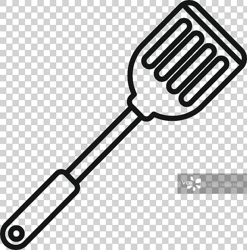 刮刀轮廓图标图片素材