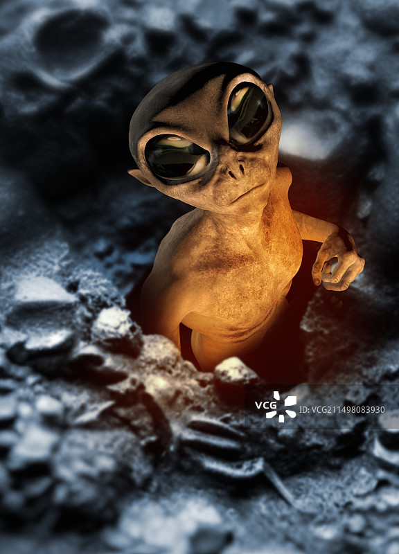 外星生物插画图片素材