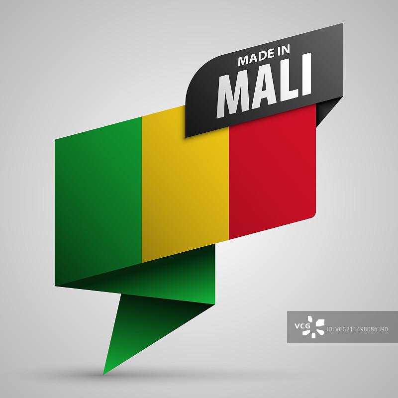 马里制造图形标签图片素材