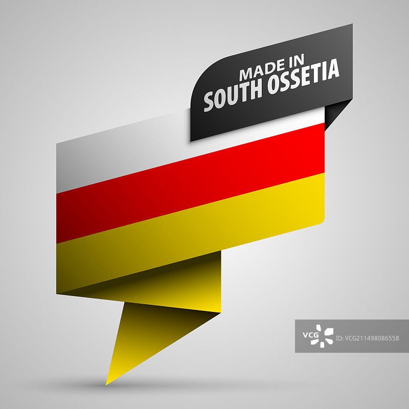 南奥塞梯制造图形标签图片素材