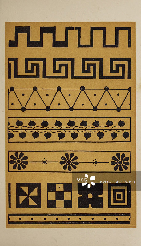 古典陶器装饰品插画图片素材