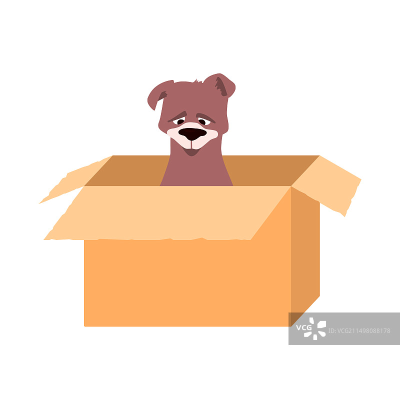 流浪狗收容所概念插画图片素材