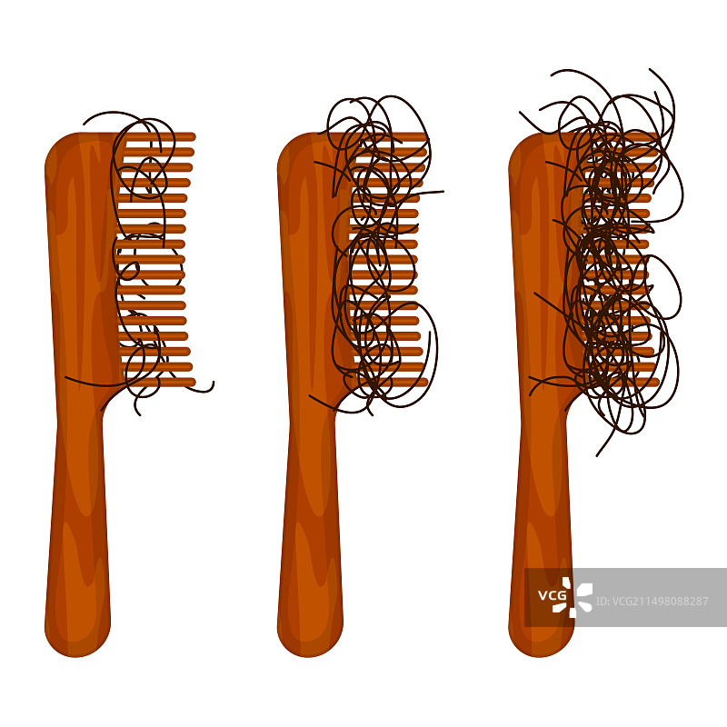 脱发概念图图片素材