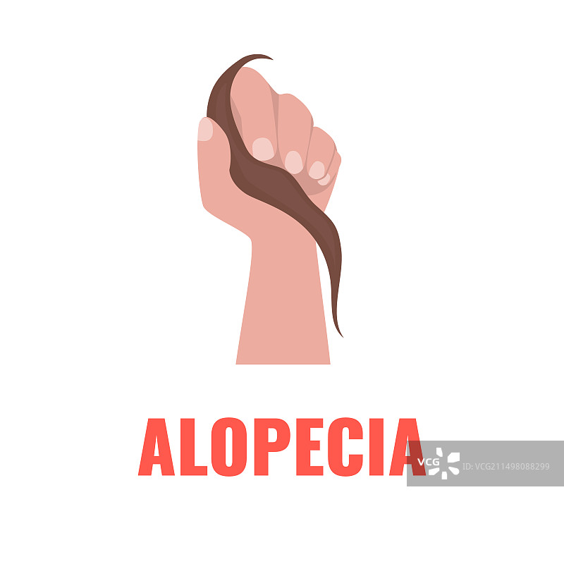 脱发概念图图片素材