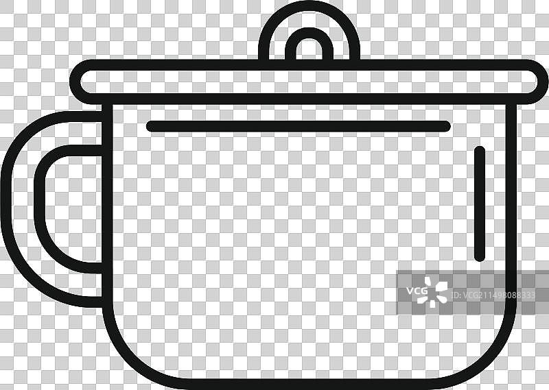 婴儿坐便盆图标轮廓碗图片素材