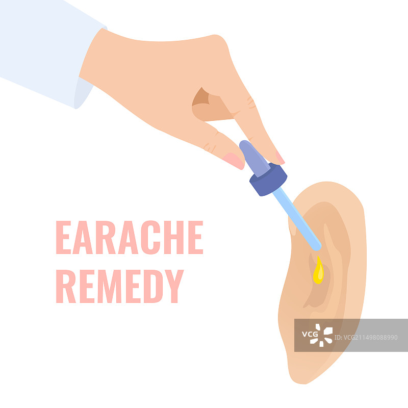 耳痛概念图图片素材
