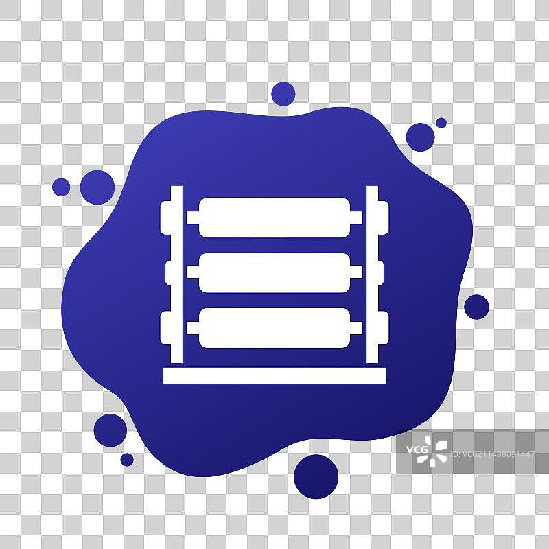 纺织制造织布机图标图片素材