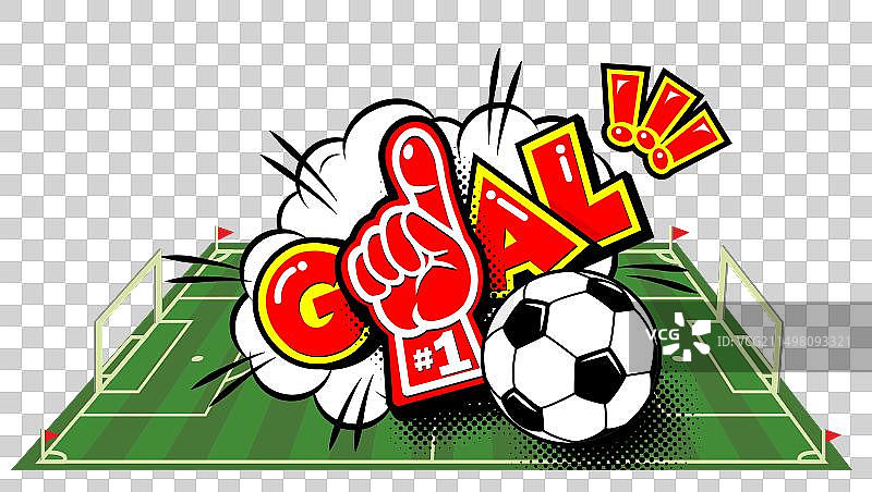 足球目标漫画图标图片素材