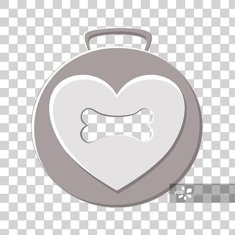 我爱狗标签图片素材