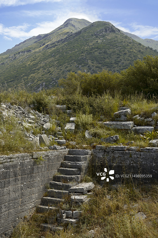 古希腊奥拉翁的水箱遗迹图片素材