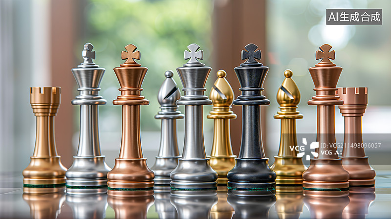 【AI数字艺术】国际象棋图片素材