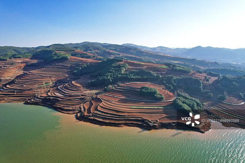 云南会泽念湖图片素材