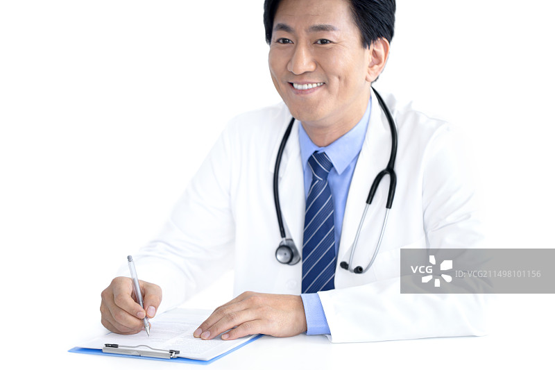 医生做笔记图片素材