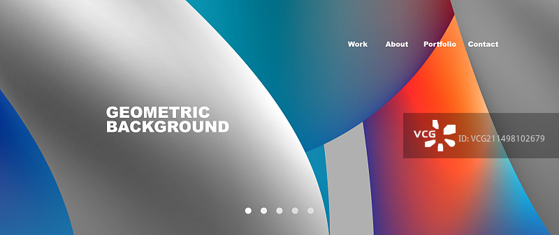 具有渐变颜色的几何背景图片素材