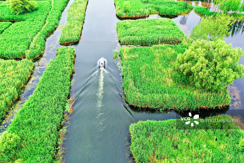 河北省雄安安新县风光美如画郭里口村图片素材