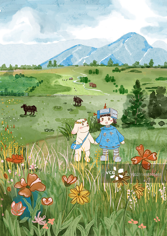 阿勒泰小狗图片素材