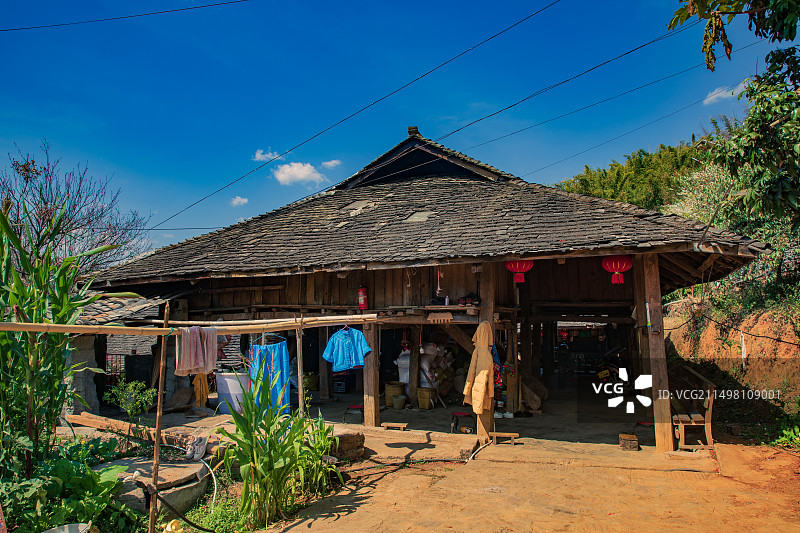 拉祜族建筑图片素材