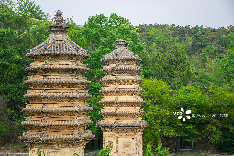 银山塔林图片素材