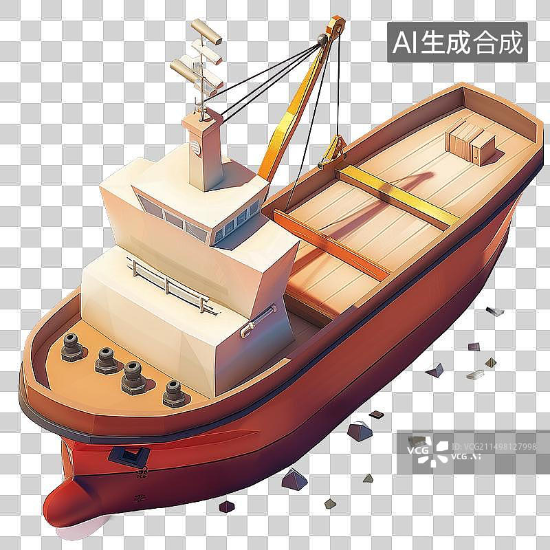 【AI数字艺术】船只 卡通的图片素材