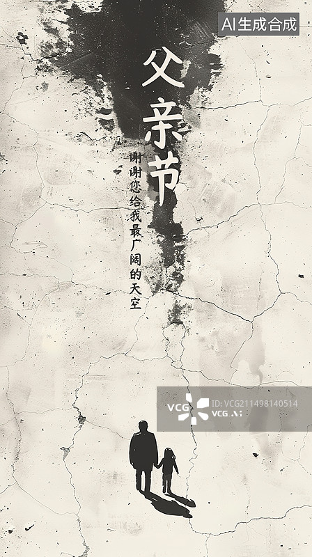 【AI数字艺术】创意父亲节设计模版图片素材