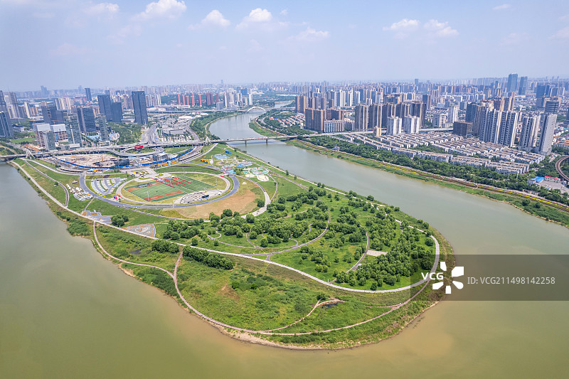 中国长沙马栏山鸭嘴公园半岛图片素材