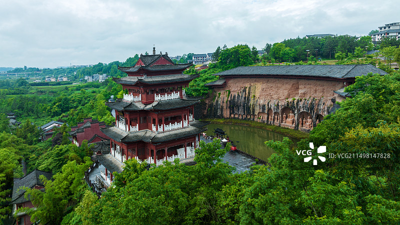 湖北来凤仙佛寺摩崖石刻图片素材