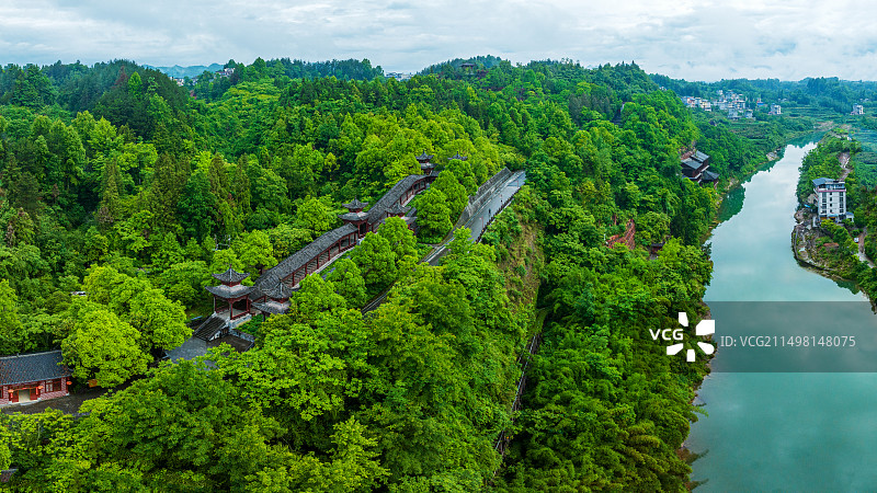湖北来凤仙佛寺摩崖石刻图片素材