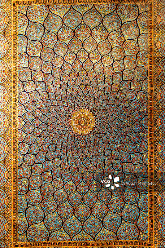 克什米尔手工地毯图片素材