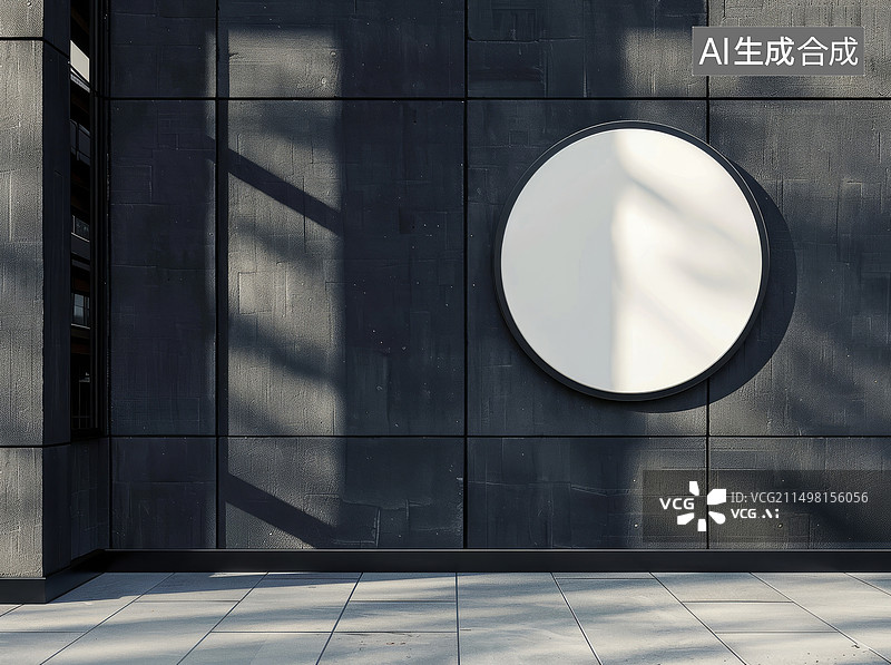 【AI数字艺术】户外圆形广告宣传栏图片素材