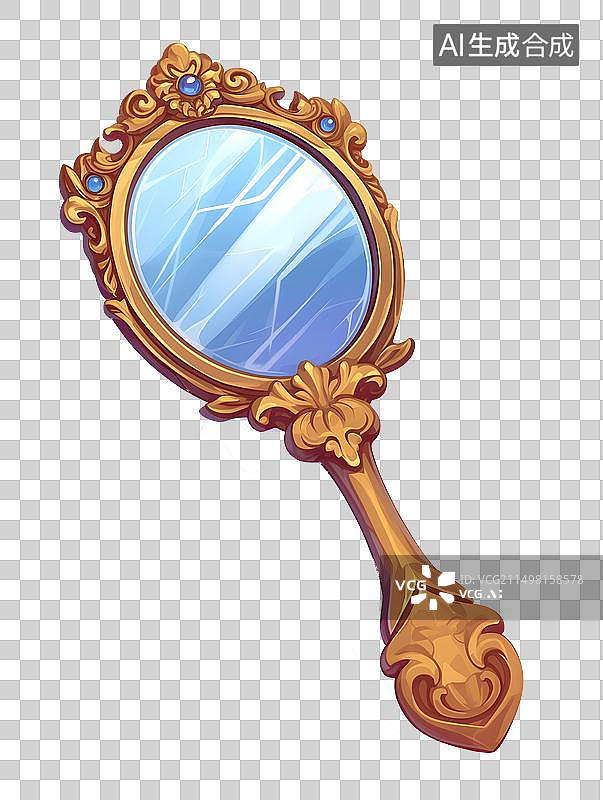 【AI数字艺术】镜子图标插画图片素材