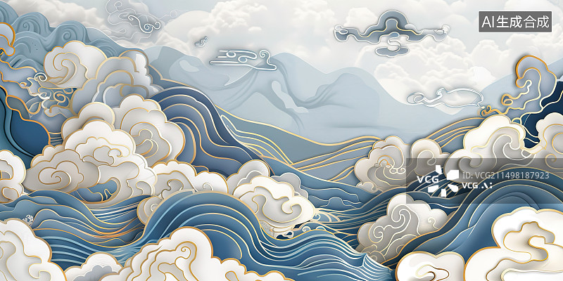 【AI数字艺术】抽象图案的低角度视图图片素材