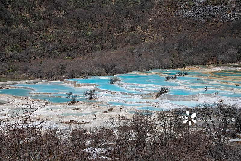 五彩池图片素材