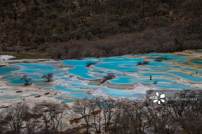 五彩池图片素材