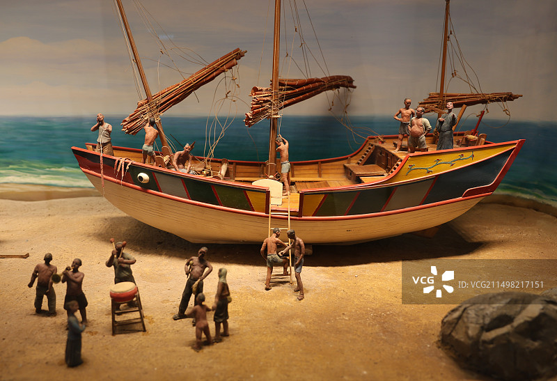 泉州海外交通史博物馆，造船微缩景观图片素材