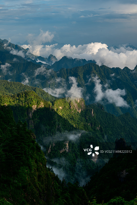 夕照神农谷图片素材