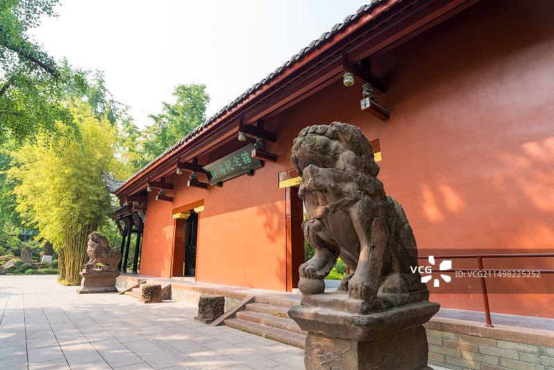 成都望江楼公园薛涛纪念馆图片素材