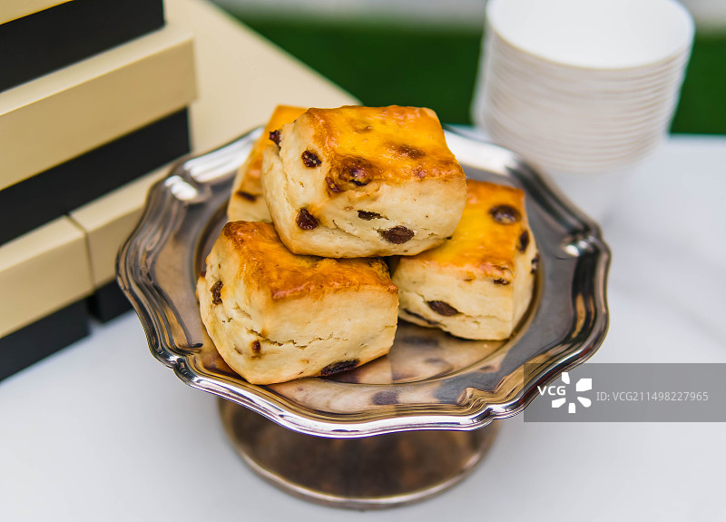 英式甜点饼干司康饼图片素材
