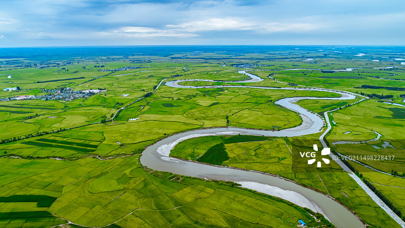 水稻田图片素材